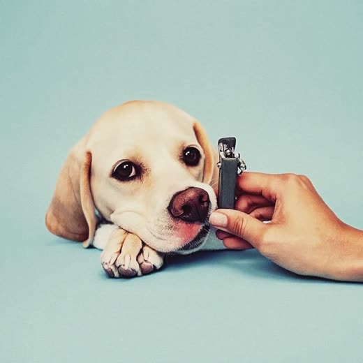 A dog's paw during a nail trim